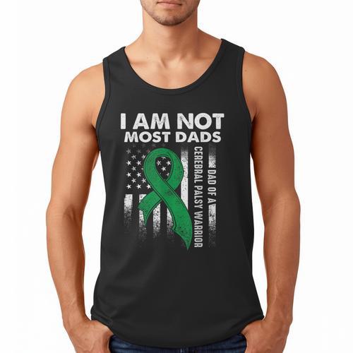 Cerebral Palsy CP Awareness Most Dads Warrior Survivor DA1 Men Tank Top - Father's Day Fun