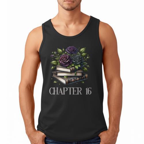 Chapter 16 16th Birthday Girls Book Lovers Gothic Flowers Men Tank Top - Bookorys