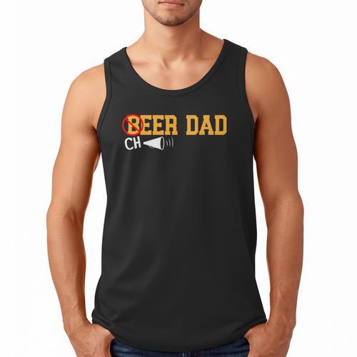Cheerleader Dad Beer Cheerleading Cheer Dad Men Tank Top - Father's Day Fun