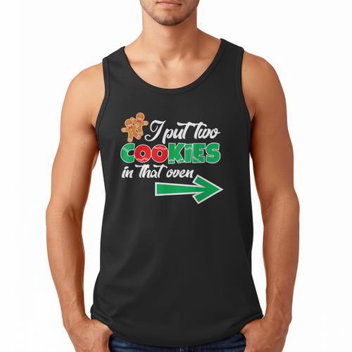 Christmas Twins Expecting Dad T-Shirt Pregnant Wife Tee Men Tank Top - Father's Day Fun