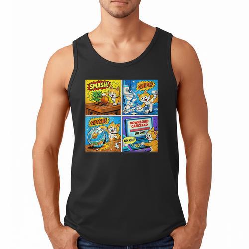 Comic Reader Comic Book Merch Vintage Reading Comic Books Men Tank Top - Bookorys CA