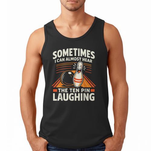 Cool Bowling Men Dad Bowler Fun Crazy Best Bowling Men Tank Top - Father's Day Fun