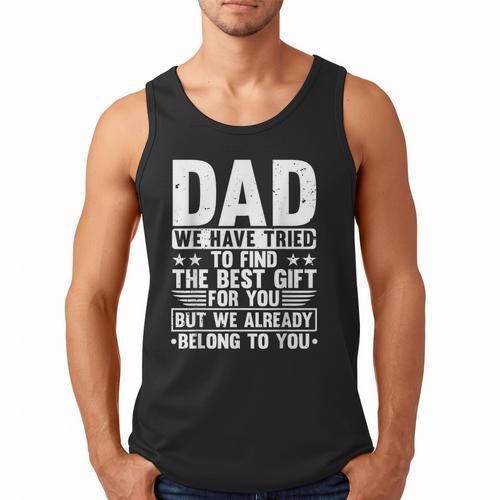 Cool Dad Art For Father Dad Stepfather From Son Daughter Men Tank Top - Father's Day Fun
