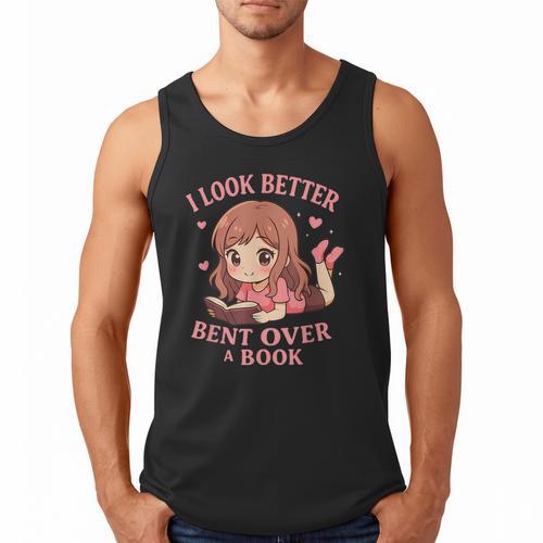 Cute Reading Outfit Book Lover Tee For Women Who Read Men Tank Top - Bookorys