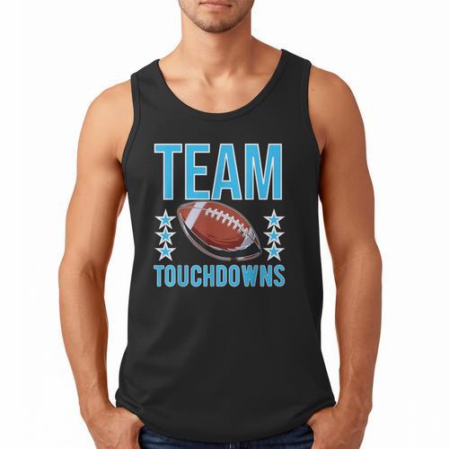 Cute Team Touchdowns Gender Reveal For Mom And Dad Men Tank Top - Father's Day Fun