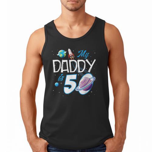 My Dad Is 50 Years Daddy Father 50th Years Birthday Men Tank Top - Father's Day Fun