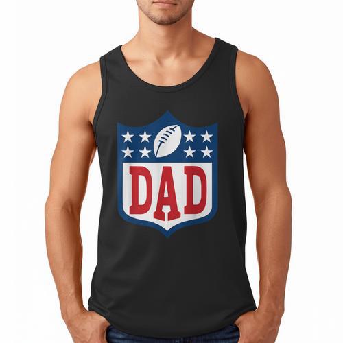 Dad American Football Happy Birthday Family Matching Retro Men Tank Top - Father's Day Fun