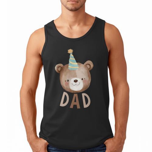 Dad Bear 1st Birthday Beary First Birthday Matching Family Men Tank Top - Father's Day Fun