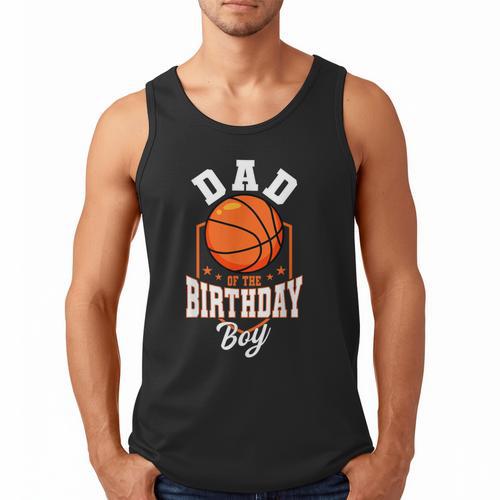 Dad Of The Birthday Boy Basketball Theme Bday Party Men Tank Top - Father's Day Fun