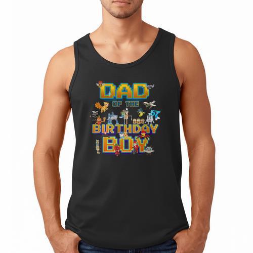 Dad Of The Birthday Boy Brainrot Meme Kids Teens Boys Men Tank Top - Father's Day Fun