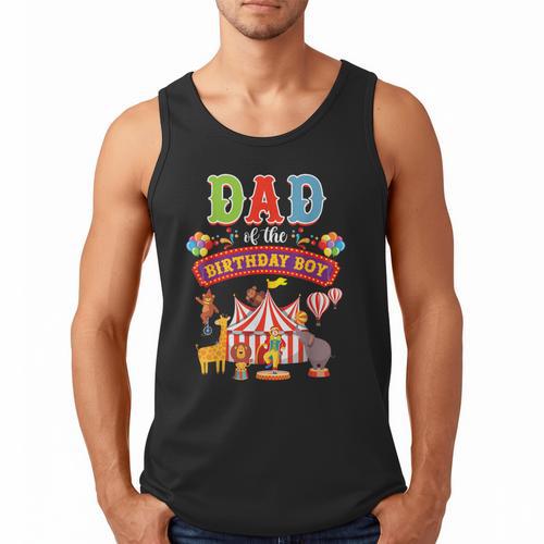 Dad Of The Birthday Boy Carnival Circus 1st Birthday Party Men Tank Top - Father's Day Fun