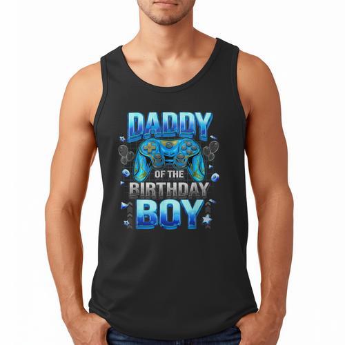 Dad Of The Birthday Boy Cool Gamer Video Game Birthday Men Tank Top - Father's Day Fun