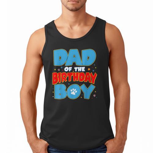 Dad Of The Birthday Boy Dog Lover Birthday Family Men Tank Top - Father's Day Fun