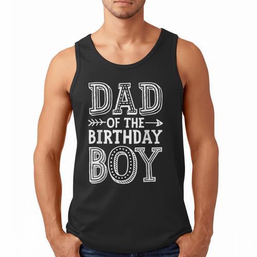 Dad Of The Birthday Boy Father Papa Family Matching Men Tank Top - Father's Day Fun