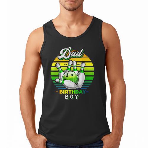 Dad Of The Birthday Boy Matching Family Bowling Birthday Men Tank Top - Father's Day Fun