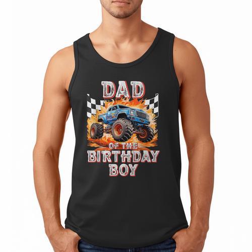 Dad Of The Birthday Boy Monster Truck Birthday Men Tank Top - Father's Day Fun