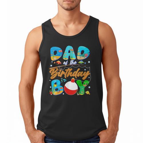 Dad Of The Birthday Boy Ofishally One Family Matching Party Men Tank Top - Father's Day Fun