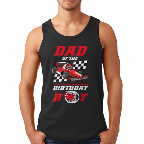 Dad Of The Birthday Boy Pit Crew Race Car Matching Family Men Tank Top - Father's Day Fun