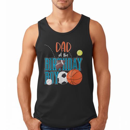 Dad Of The Birthday Boy Sports Matching Family Men Tank Top - Father's Day Fun
