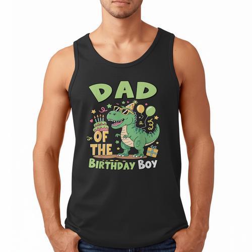 Dad Of The Birthday Boy T Rex Dinosaur Family Party Men Tank Top - Father's Day Fun
