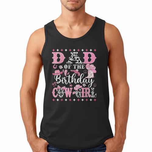 Dad Of The Birthday CowGirl Rodeo CowGirl Birthday Men Tank Top - Father's Day Fun