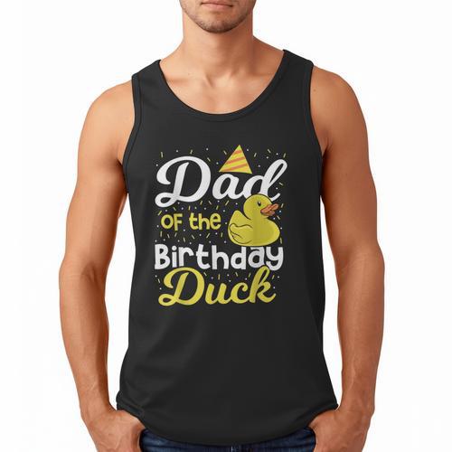 Dad Of The Birthday Duck Boy Rubber Duck Birthday Girl Men Tank Top - Father's Day Fun