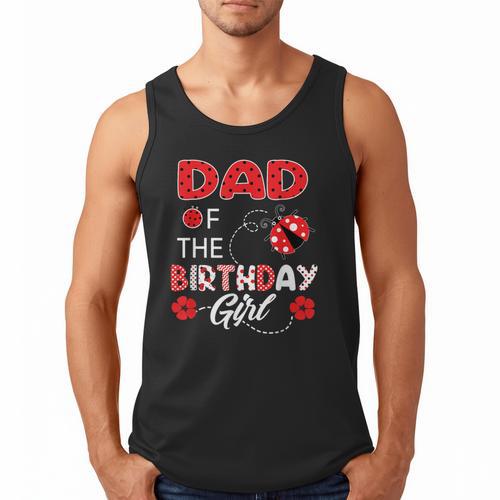 Dad Of The Birthday Girl Family Ladybug Birthday Men Tank Top - Father's Day Fun