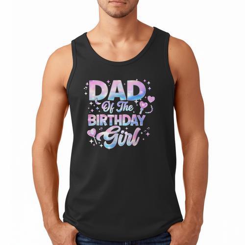 Dad Of The Birthday Girl Kpop Family Matching Party Men Tank Top - Father's Day Fun