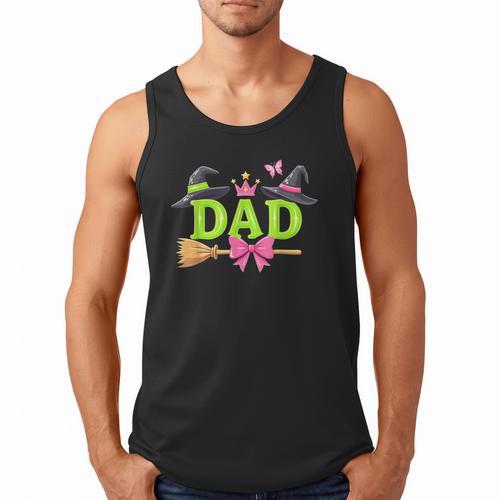 Dad Of The Birthday Girl Witch Family Party Decorations Men Tank Top - Father's Day Fun