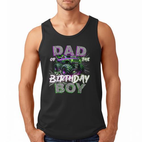 Dad Of The Birthday Monster Truck Family Matching Party Men Tank Top - Father's Day Fun
