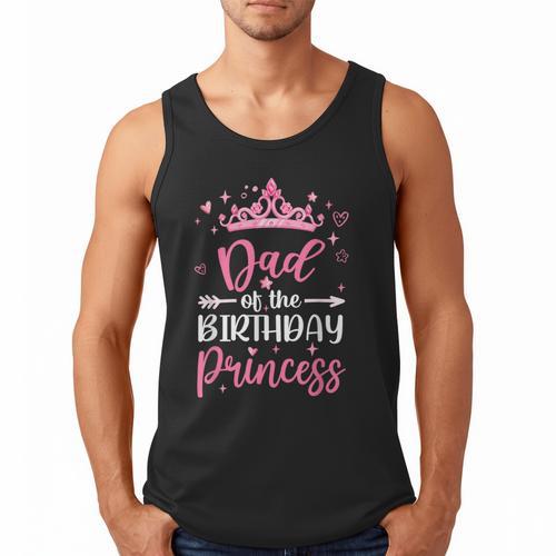Dad Of The Birthday Princess Birthday Girl Kid Family Men Tank Top - Father's Day Fun