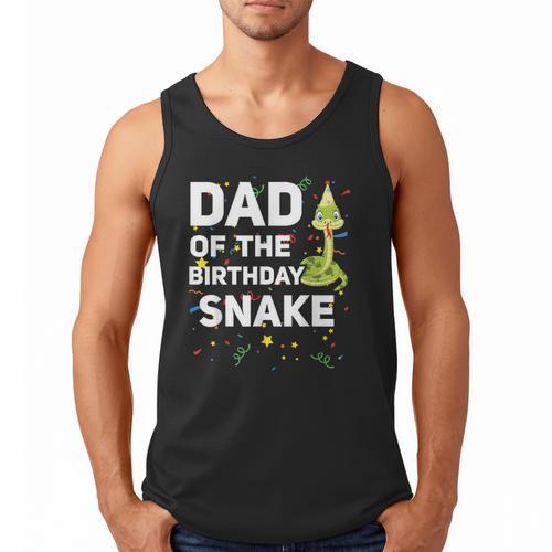 Dad Of The Birthday Snake Themed Birthday Party Men Tank Top - Father's Day Fun