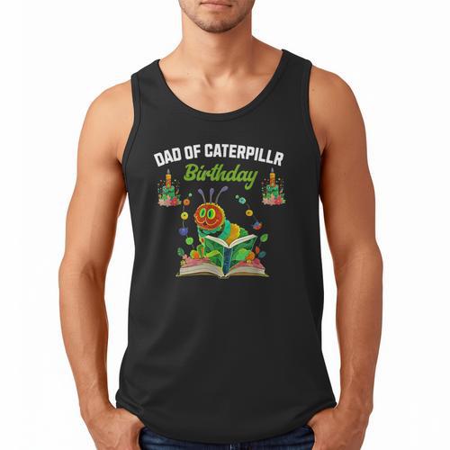 Dad Of Caterpillar Birthday Reading Books Lovers Men Tank Top - Bookorys