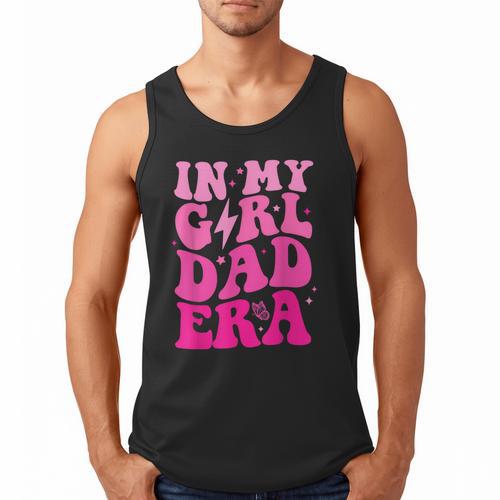 In My Dad Era Girl Groovy Retro Papa Fathers Day Men Tank Top - Father's Day Fun