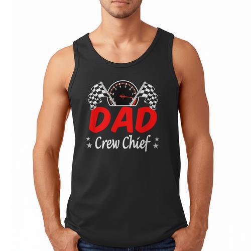 Dad Pit Crew Chief Racing Birthday Childs Party Fun Men Tank Top - Father's Day Fun