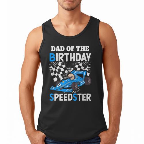 Dad Shirt Two Fast Two Curious Racing Cars Birthday Men Tank Top - Father's Day Fun