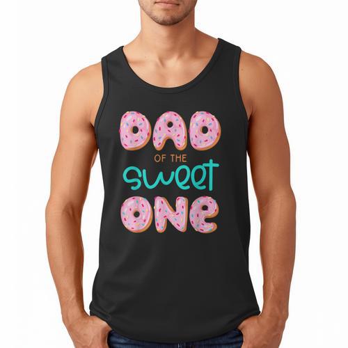 Dad Of Sweet One First Birthday Matching Family Donut Theme Men Tank Top - Father's Day Fun