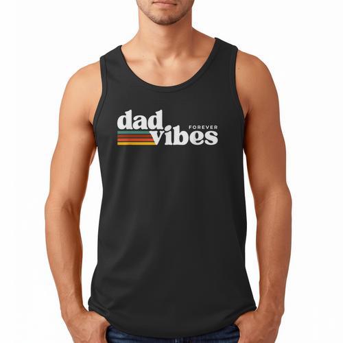 Dad-Vibes Forever Father Retro Vintage Men Tank Top - Father's Day Fun