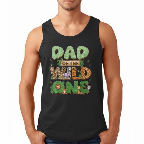Dad Of The Wild One Birthday Family Matching Party Decor Men Tank Top - Father's Day Fun