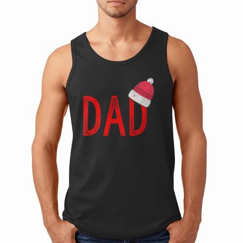 Dad Xmas PJs Christmas Pajamas And Xmas PJ Family Shirt Men Tank Top - Father's Day Fun