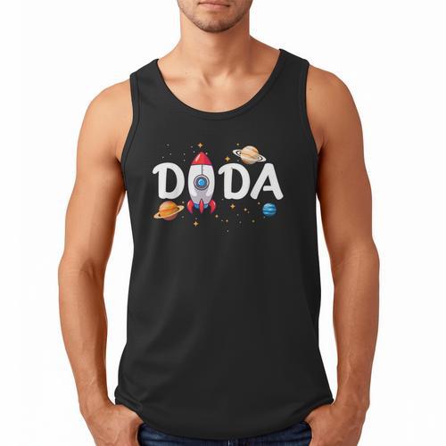 Dada Of The Birthday Boy Space Astronaut 1st Birthday Family Men Tank Top - Father's Day Fun