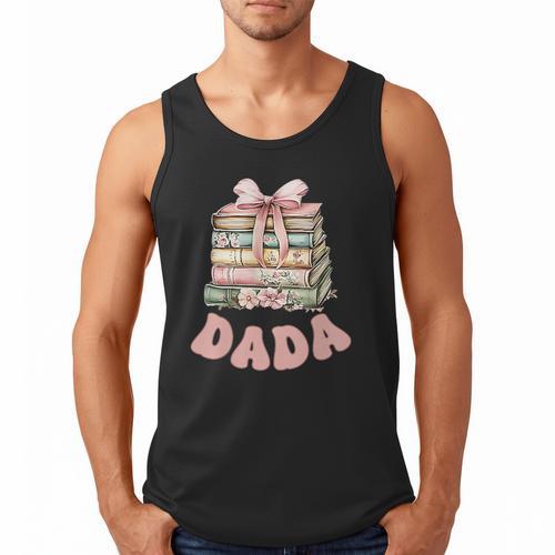 Dada Book First Chapter Birthday Family Matching Party Men Tank Top - Bookorys UK