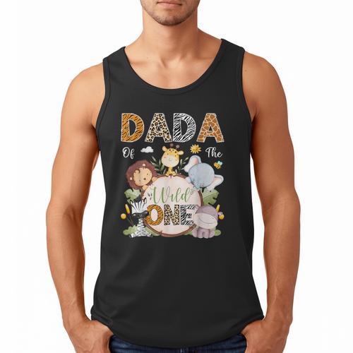 Dada Of The Wild One 1St Birthday Safari Jungle Animals Men Tank Top - Father's Day Fun