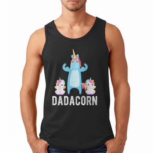 Dadacorn Unicorn Lover Tee For Papa Dad And Kid Men Tank Top - Father's Day Fun