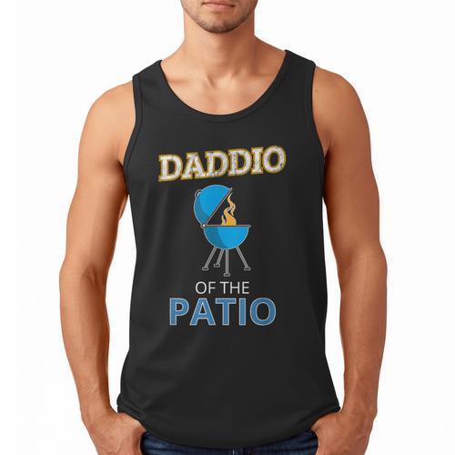 Daddio Of The Patio Fathers Day BBQ Grill Dad Men Tank Top - Father's Day Fun