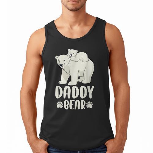 Daddy Bear And Cub Polar Bear Men Tank Top - Father's Day Fun