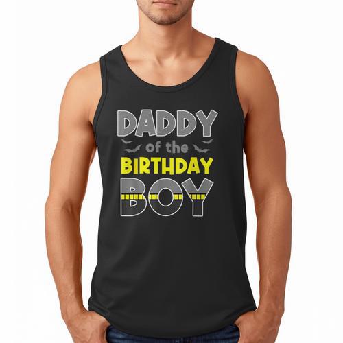 Daddy Of The Birthday Boy Bat Family Party Theme Boys Men Tank Top - Father's Day Fun