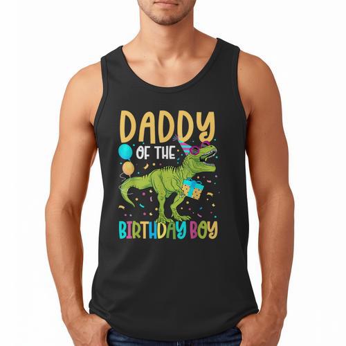 Daddy Of The Birthday Boy Family Matching Dinosaur Squad Men Tank Top - Father's Day Fun
