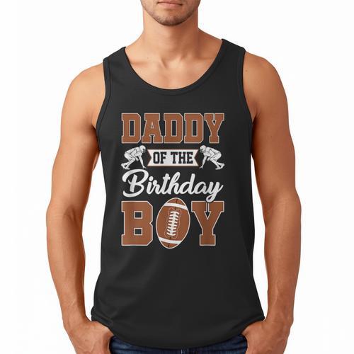 Daddy Of The Birthday Boy Football Party Family Matching Men Tank Top - Father's Day Fun