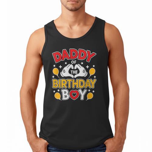 Daddy Of The Birthday Boy Shirt Matching Dad Son Family Bday Men Tank Top - Father's Day Fun
